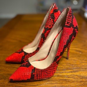 ALDO SNAKESKIN PUMPS